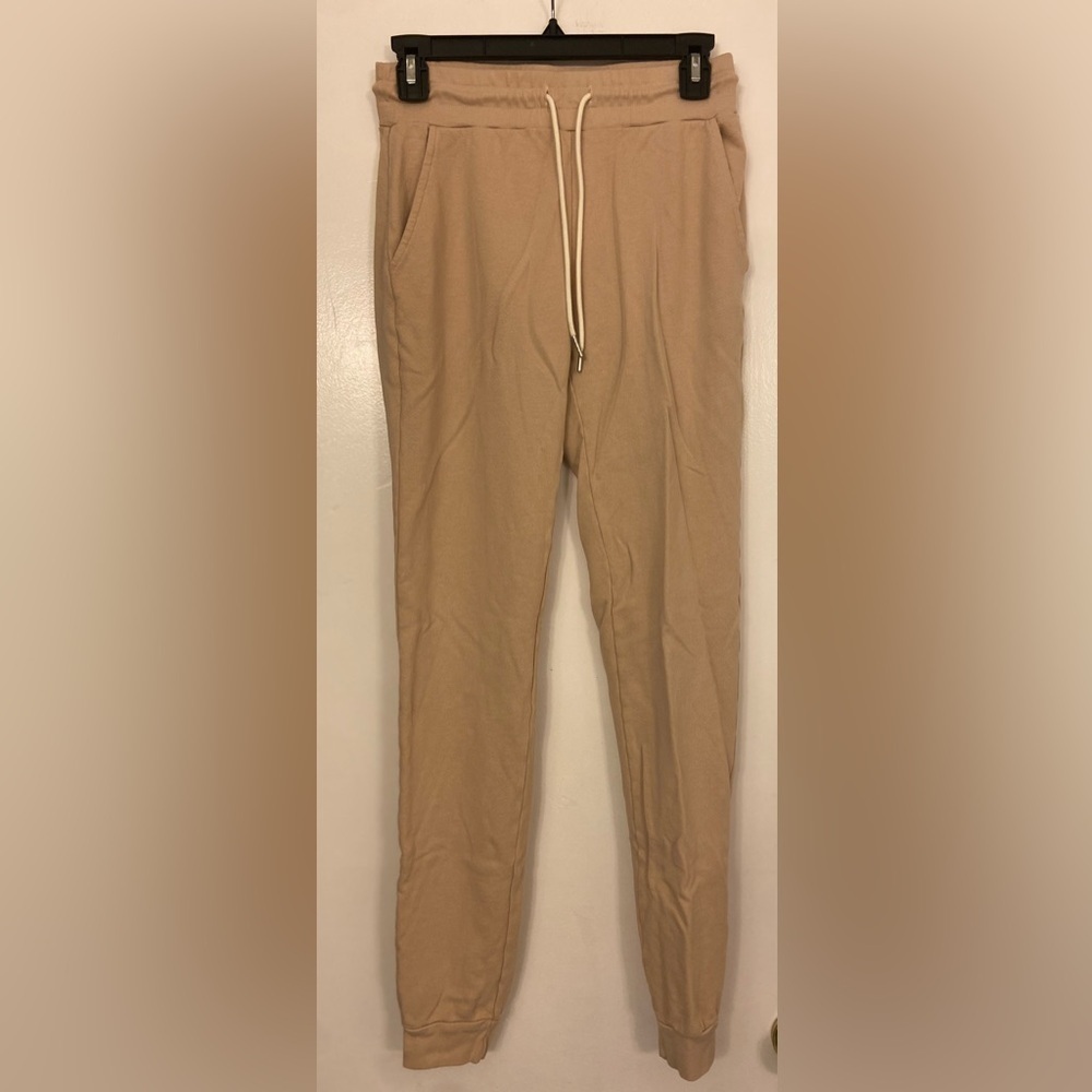 MATE The Label Organic Cotton Terry Jogger Beige Size XS - Picture 2 of 7